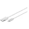 Image de goobay - Câble Lightning - Lightning mâle pour USB mâle - 50 cm - blanc