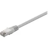 Image de goobay - Cordon de raccordement - RJ-45 (M) pour RJ-45 (M) - 2 m - paire torsadée écrantée (F/UTP) - CAT 5e - moulé, rond, bloqué - gris