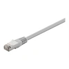 Image de goobay - Cordon de raccordement - RJ-45 (M) pour RJ-45 (M) - 3 m - paire torsadée écrantée (F/UTP) - CAT 5e - moulé, bloqué - gris