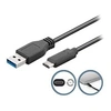 Image de goobay - Câble USB - 24 pin USB-C (M) pour USB type A (M) - USB 3.1 - 3 m - noir
