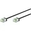 Image de Câble ethernet cat8.1 blindé lsoh slim / ultra flexible - noir 5m