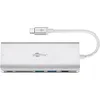 Image de Goobay 76788 Adaptateur USB-C Multiport HDMI 4k 30 Hz, USB, CR, RJ45, Alimentation Électrique, Aluminium, Argent en occasion ou reconditionné