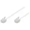 Image de goobay - Câble de téléphone - RJ-11 (M) pour RJ-11 (M) - 10 m - blanc