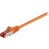 Image de goobay - Cordon de raccordement - RJ-45 (M) pour RJ-45 (M) - 25 cm - SFTP, PiMF - CAT 6 - sans halogène, moulé - orange