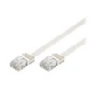 Image de goobay - Câble réseau - RJ-45 (M) pour RJ-45 (M) - 50 cm - UTP - CAT 5e - moulé, plat - blanc