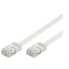 Image de goobay - Câble réseau - RJ-45 (M) pour RJ-45 (M) - 3 m - UTP - CAT 5e - moulé, plat - blanc