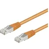Image de goobay - Câble réseau - RJ-45 (M) pour RJ-45 (M) - 25 cm - paire torsadée écrantée (F/UTP) - CAT 5e - moulé - orange