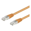 Image de goobay - Câble réseau - RJ-45 (M) pour RJ-45 (M) - 5 m - paire torsadée écrantée (F/UTP) - CAT 5e - moulé - orange