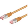 Image de goobay - Câble réseau - RJ-45 (M) pour RJ-45 (M) - 1 m - pairs in metal foil (PiMF) - CAT 6 - sans halogène, moulé - orange