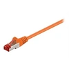Image de goobay - Cordon de raccordement - RJ-45 (M) pour RJ-45 (M) - 30 m - SFTP, PiMF - CAT 6 - sans halogène, moulé, sans crochet - orange