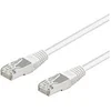 Image de goobay - Câble réseau - RJ-45 (M) pour RJ-45 (M) - 1 m - paire torsadée écrantée (F/UTP) - CAT 5e - moulé - blanc