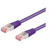 Image de goobay - Câble réseau - RJ-45 (M) pour RJ-45 (M) - 2 m - pairs in metal foil (PiMF) - CAT 6 - sans halogène, moulé - violet