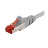 Image de goobay - Câble réseau - RJ-45 (M) pour RJ-45 (M) - 2 m - pairs in metal foil (PiMF) - CAT 6 - moulé - gris