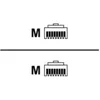 Image de goobay - Câble réseau - RJ-45 (M) pour RJ-45 (M) - 50 cm - SFTP, PiMF - CAT 6a - sans halogène, moulé - rouge