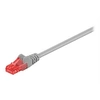 Image de goobay - Cordon de raccordement - RJ-45 (M) pour RJ-45 (M) - 1 m - UTP - CAT 6 - sans halogène, sans crochet - gris