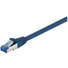 Image de goobay - Câble réseau - RJ-45 (M) pour RJ-45 (M) - 1 m - SFTP, PiMF - CAT 6a - sans halogène, moulé, sans crochet - bleu