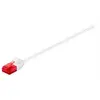 Image de goobay - Cordon de raccordement - RJ-45 (M) pour RJ-45 (M) - 3 m - UTP - CAT 6 - verrouillé, rond, sans crochet - blanc