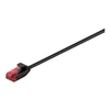 Image de goobay - Cordon de raccordement - RJ-45 (M) pour RJ-45 (M) - 1 m - UTP - CAT 6 - rond - noir