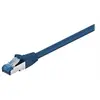 Image de goobay - Câble réseau - RJ-45 (M) pour RJ-45 (M) - 2 m - SFTP, PiMF - CAT 6a - sans halogène, moulé, sans crochet - bleu