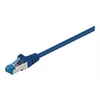 Image de goobay - Cordon de raccordement - RJ-45 (M) pour RJ-45 (M) - 5 m - SFTP, PiMF - CAT 6a - sans halogène, moulé - bleu