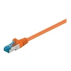 Image de goobay - Cordon de raccordement - RJ-45 (M) pour RJ-45 (M) - 7.5 m - SFTP, PiMF - CAT 6a - sans halogène, moulé, sans crochet - orange