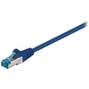 Image de goobay - Câble réseau - RJ-45 (M) pour RJ-45 (M) - 15 m - SFTP, PiMF - CAT 6a - sans halogène, moulé, sans crochet - bleu