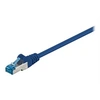 Image de goobay - Cordon de raccordement - RJ-45 (M) pour RJ-45 (M) - 20 m - SFTP, PiMF - CAT 6a - sans halogène, moulé, sans crochet - bleu