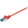 Image de goobay - Câble réseau - RJ-45 (M) pour RJ-45 (M) - 25 cm - SFTP, PiMF - CAT 6a - sans halogène, moulé, sans crochet - rouge