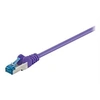Image de goobay - Câble réseau - RJ-45 (M) pour RJ-45 (M) - 25 cm - SFTP, PiMF - CAT 6a - sans halogène, moulé, sans crochet - violet