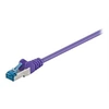 Image de goobay - Câble réseau - RJ-45 (M) pour RJ-45 (M) - 15 m - SFTP, PiMF - CAT 6a - sans halogène, moulé, sans crochet - violet