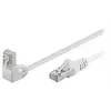 Image de goobay - Cordon de raccordement - RJ-45 (M) pour RJ-45 (M) - 1 m - paire torsadée écrantée (F/UTP) - CAT 5e - moulé, sans crochet, connecteur à 90 °