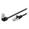 Image de goobay - Câble réseau - RJ-45 (M) pour RJ-45 (M) - 10 m - paire torsadée écrantée (F/UTP) - CAT 5e - moulé, sans crochet, connecteur à 90 ° - noir
