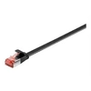 Image de goobay - Cordon de raccordement - RJ-45 (M) pour RJ-45 (M) - 1 m - U/FTP, PiMF - CAT 6 - plat - noir