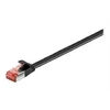 Image de goobay - Cordon de raccordement - RJ-45 (M) pour RJ-45 (M) - 15 m - U/FTP, PiMF - CAT 6 - bloqué, plat - noir