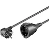 Image de CEE 7/7 - CEE 7/4 CEE7/7 CEE7/4 Noir câble électrique - Cables électriques (Mâle/Femelle, CEE7/7, CEE7/4, Noir)