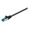 Image de goobay - Cordon de raccordement - RJ-45 (M) pour RJ-45 (M) - 30 m - SFTP, PiMF - CAT 6a - sans halogène, moulé, rond, sans crochet - noir