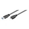 Image de goobay - Câble USB - Micro-USB de type B (M) pour USB type A (M) - USB 3.0 - 1 m - rond - noir