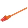 Image de goobay - Cordon de raccordement - RJ-45 (M) pour RJ-45 (M) - 25 cm - UTP - CAT 6 - moulé - orange
