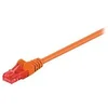 Image de goobay - Cordon de raccordement - RJ-45 (M) pour RJ-45 (M) - 1 m - UTP - CAT 6 - moulé, sans crochet - orange