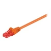 Image de goobay - Cordon de raccordement - RJ-45 (M) pour RJ-45 (M) - 5 m - UTP - CAT 6 - moulé, sans crochet - orange