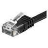 Image de goobay - Câble réseau - RJ-45 (M) pour RJ-45 (M) - 15 m - UTP - CAT 6 - moulé, plat - noir