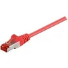 Image de goobay - Câble réseau - RJ-45 (M) pour RJ-45 (M) - 25 cm - SFTP, PiMF - CAT 6 - moulé - rouge