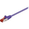 Image de goobay - Cordon de raccordement - RJ-45 (M) pour RJ-45 (M) - 50 cm - SFTP, PiMF - CAT 6 - moulé, sans crochet - violet