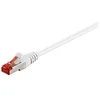 Image de goobay - Câble réseau - RJ-45 (M) pour RJ-45 (M) - 50 cm - SFTP, PiMF - CAT 6 - moulé, sans crochet - blanc