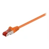 Image de goobay - Câble réseau - RJ-45 (M) pour RJ-45 (M) - 2 m - SFTP, PiMF - CAT 6 - moulé - orange