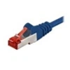 Image de goobay - Cordon de raccordement - RJ-45 (M) pour RJ-45 (M) - 3 m - SFTP, PiMF - CAT 6 - moulé - bleu