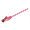 Image de goobay - Câble réseau - RJ-45 (M) pour RJ-45 (M) - 3 m - SFTP, PiMF - CAT 6 - moulé - magenta