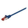 Image de goobay - Cordon de raccordement - RJ-45 (M) pour RJ-45 (M) - 25 m - SFTP, PiMF - CAT 6 - moulé - bleu