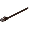 Image de goobay - Cordon de raccordement - RJ-45 (M) pour RJ-45 (M) - 50 cm - UTP - CAT 6 - moulé, plat - brun