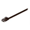 Image de goobay - Cordon de raccordement - RJ-45 (M) pour RJ-45 (M) - 2 m - UTP - CAT 6 - moulé, plat - brun
